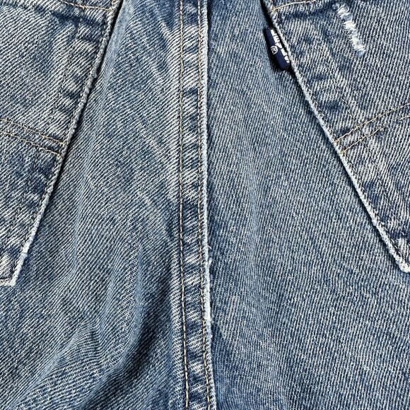 Levis 501 Made and Crafted Selvedge Button Fly Crop Distressed Jeans Sz 25 - Picture 9 of 9